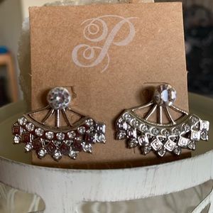 Rhinestone Fan earrings